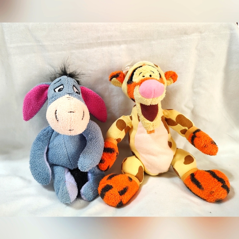 Tigger and Eeyore plush